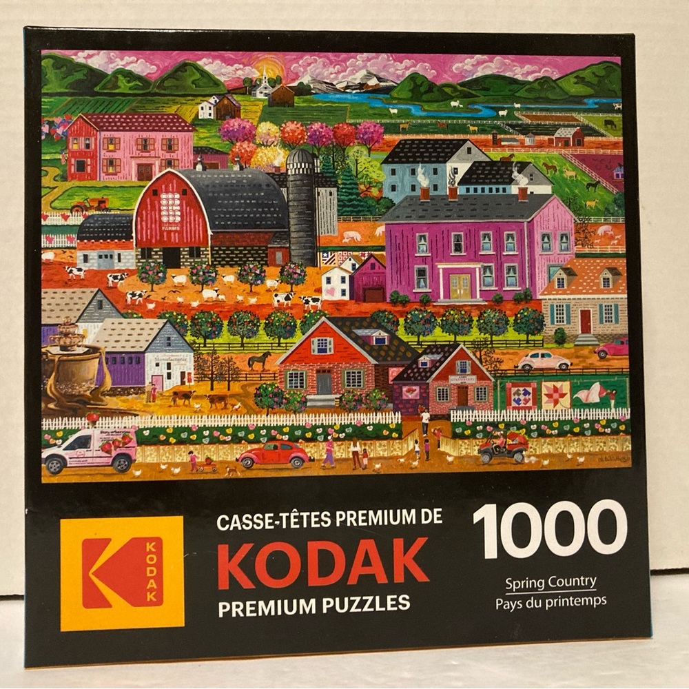 Kodak 1000 Piece Jigsaw Puzzle Spring Country Complete 2025